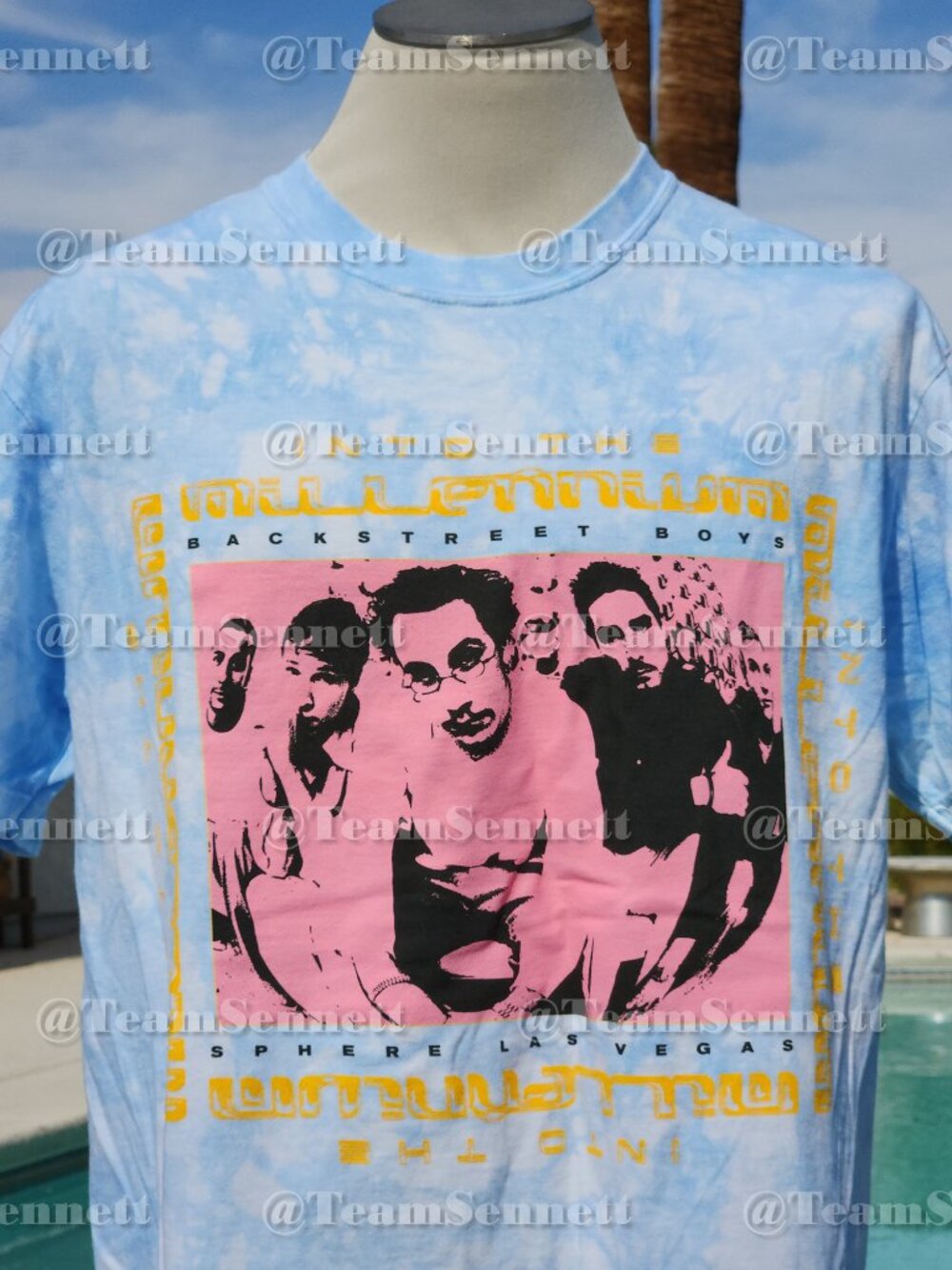 Backstreet Boys Black Sphere Tie Dye Shirt // Into the Millennium Las Vegas